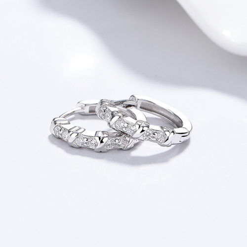 JE7891bihm-Y06  925 Silver Earrings  WT:1.45g  E:12.8mm  A-58-07