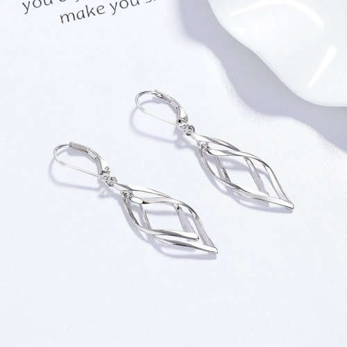 JE7903ajao-Y06  925 Silver Earrings  WT:2.3g  E:10.9*32.4mm  A-43-13