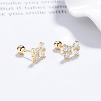 JE7910aikm-Y06  925 Silver Earrings  WT:2.01g  E:7.2*9.3mm  A-61-04