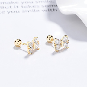 JE7910aikm-Y06  925 Silver Earrings  WT:2.01g  E:7.2*9.3mm  A-61-04
