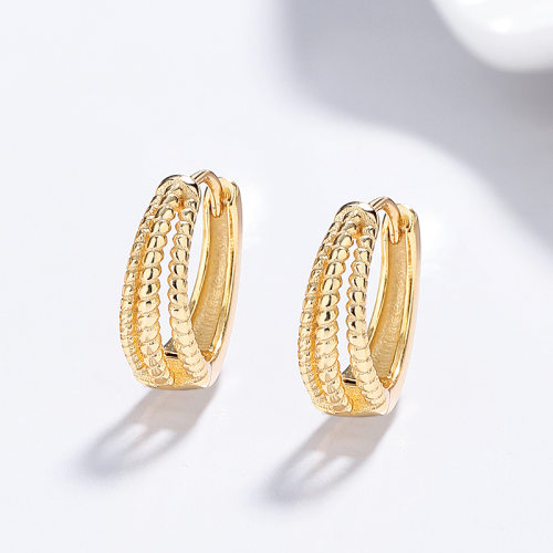 JE7914bihm-Y06  925 Silver Earrings  WT:1.56g  E:6.5*9.2mm  A-58-11