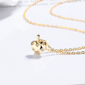 JN7923ajil-Y06  925 Silver Necklace  WT:2.09g  P:11.1*8.9mm L:40+5cm     A-88-05