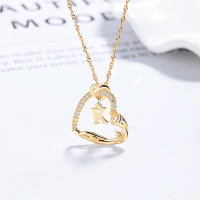 JN7925ajko-Y06  925 Silver Necklace  WT:2.74g  P:16.6*19.8mm L:45+5cm    C-03-16
