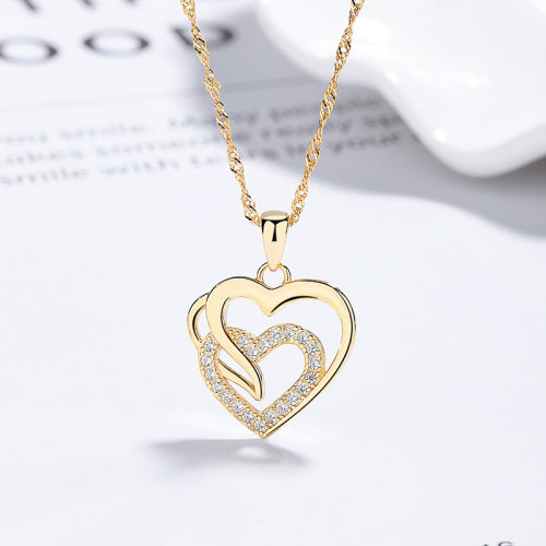 JN7927ajml-Y06  925 Silver Necklace  WT:2.64g  P:17.2*16.9mm L:45+5cm    C-10-2