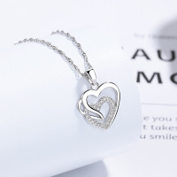 JN7928ajml-Y06  925 Silver Necklace  WT:2.64g  P:17.2*16.9mm L:45+5cm    C-10-2