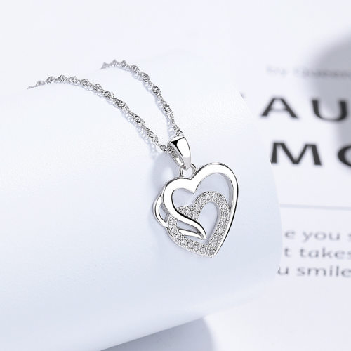 JN7928ajml-Y06  925 Silver Necklace  WT:2.64g  P:17.2*16.9mm L:45+5cm    C-10-2