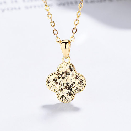 JN7933ajmo-Y06  925 Silver Necklace  WT:2.82g  P:14.5*12.4mm L:40+5cm    C-10-6