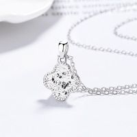 JN7934ajmo-Y06  925 Silver Necklace  WT:2.82g  P:14.5*12.4mm L:40+5cm    C-10-6