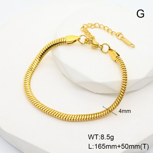 GEB000467bvpl-066  Handmade Polished  Stainless Steel Bracelet