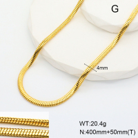 GEN001298vhmv-066  Handmade Polished  Stainless Steel Necklace