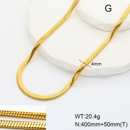 GEN001298vhmv-066  Handmade Polished  Stainless Steel Necklace