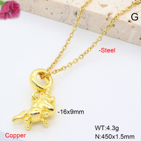 F6N200817avja-L002  Fashion Copper Necklace