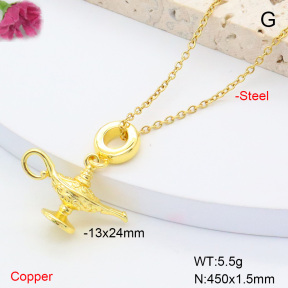 F6N200818avja-L002  Fashion Copper Necklace