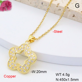F6N408379avja-L002  Fashion Copper Necklace