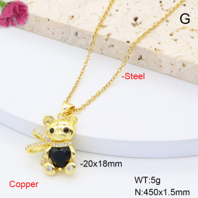 F6N408380avja-L002  Fashion Copper Necklace