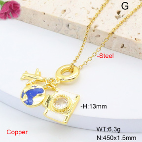 F6N408382baka-L002  Fashion Copper Necklace