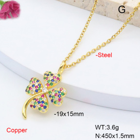 F6N408385baka-L002  Fashion Copper Necklace