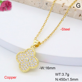 F6N408387avja-L002  Fashion Copper Necklace