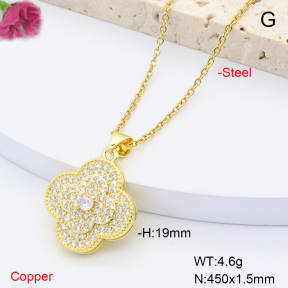 F6N408394baka-L002  Fashion Copper Necklace