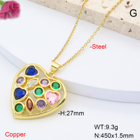 F6N408395bblo-L002  Fashion Copper Necklace