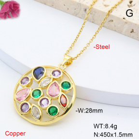 F6N408400bblo-L002  Fashion Copper Necklace