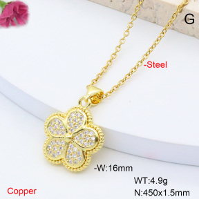 F6N408401avja-L002  Fashion Copper Necklace