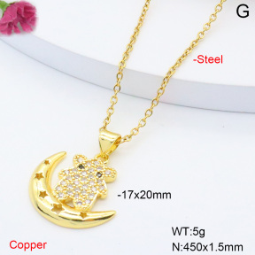 F6N408403avja-L002  Fashion Copper Necklace