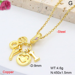 F6N408406aajl-L002  Fashion Copper Necklace