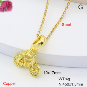 F6N408407baka-L002  Fashion Copper Necklace