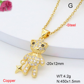 F6N408410aaim-L002  Fashion Copper Necklace