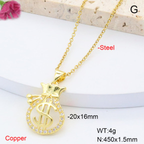 F6N408411vail-L002  Fashion Copper Necklace