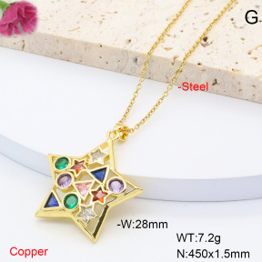 F6N408412bblj-L002  Fashion Copper Necklace