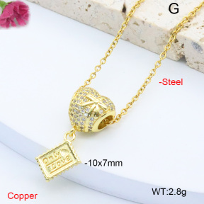F6N408427bblj-L002  Fashion Copper Necklace