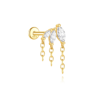 JP7977vhmv-Y30   925 Silver Body Jewelry (1pc)  WT:0.45g  7.5*13.4mm  60258249340C