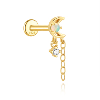 JP7980ahlv-Y30   925 Silver Body Jewelry (1pc)  WT:0.39g  13mm  60258249340C