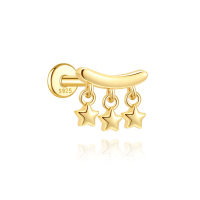 JP7981vhnv-Y30   925 Silver Body Jewelry (1pc)  WT:0.52g  8*6.4mm  60258249340C