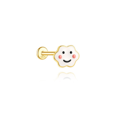 JP7988vhov-Y30   925 Silver Body Jewelry (1pc)  WT:0.63g  8*6.5mm   
60259151033C