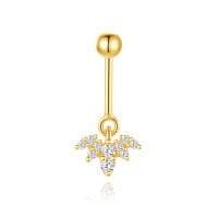 JP7999bhil-Y30   925 Silver Body Jewelry (1pc)  WT:0.63g  8*17mm  60258357830C