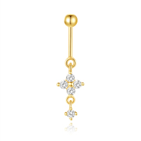 JP8002vhkb-Y30   925 Silver Body Jewelry (1pc)  WT:0.61g  6.5*25mm  60258357830C