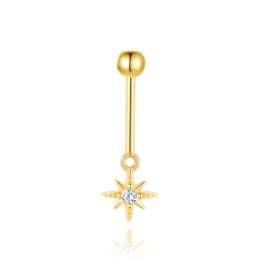 JP8005bhbp-Y30   925 Silver Body Jewelry (1pc)  WT:0.42g  18mm  60258357830C