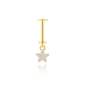 JP8012bhji-Y30   925 Silver Body Jewelry (1pc)  WT:0.38g  15.3mm  60258538556C