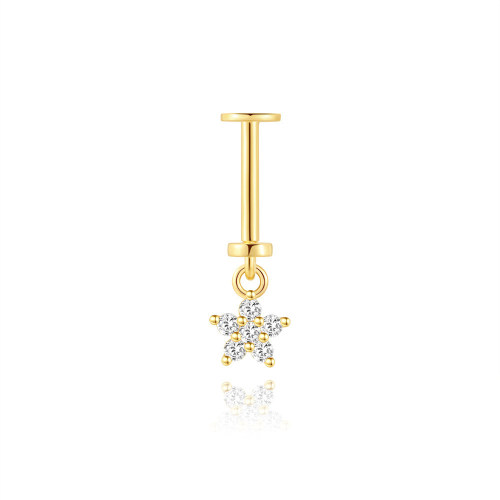 JP8012bhji-Y30   925 Silver Body Jewelry (1pc)  WT:0.38g  15.3mm  60258538556C
