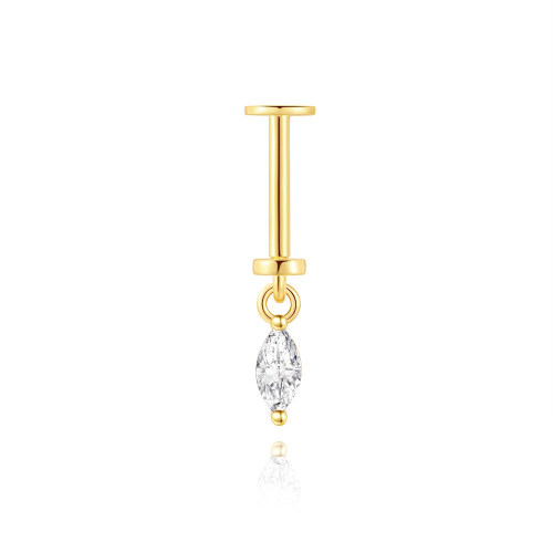 JP8015ahjb-Y30   925 Silver Body Jewelry (1pc)  WT:0.37g  16.4mm  60258538556C