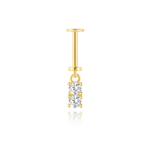 JP8020vhkb-Y30   925 Silver Body Jewelry (1pc)  WT:0.44g  17mm  60258538556C