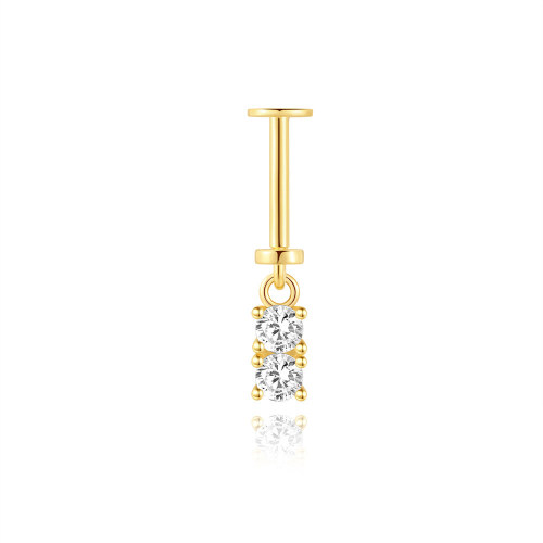 JP8020vhkb-Y30   925 Silver Body Jewelry (1pc)  WT:0.44g  17mm  60258538556C