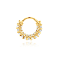 JP8026aini-Y30   925 Silver Body Jewelry (1pc)  WT:1.48g  10mm  60259188770C