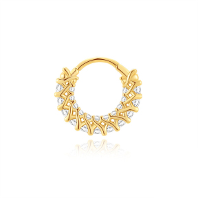 JP8026aini-Y30   925 Silver Body Jewelry (1pc)  WT:1.48g  10mm  60259188770C