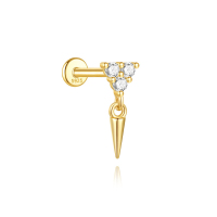 JP8046ahlv-Y30   925 Silver Body Jewelry (1pc)  WT:0.46g  12.9mm  60258018053
