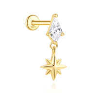 JP8049vhnl-Y30   925 Silver Body Jewelry (1pc)  WT:0.58g  6.6*16mm  60258018053