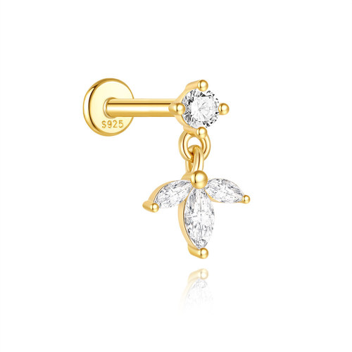JP8050ahlv-Y30   925 Silver Body Jewelry (1pc)  WT:0.46g  7*11.5mm  60258018053